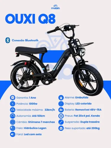 Bike elétrica OUXI Q8 - Loja física