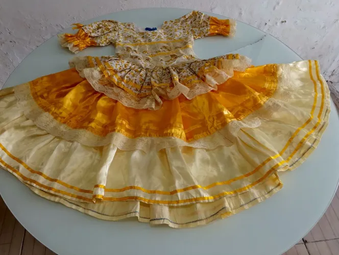 Vestido junino 6/8 anos