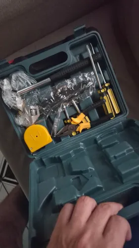 KIT DE FERRAMENTAS COMPLETO COM MALETA - NOVO