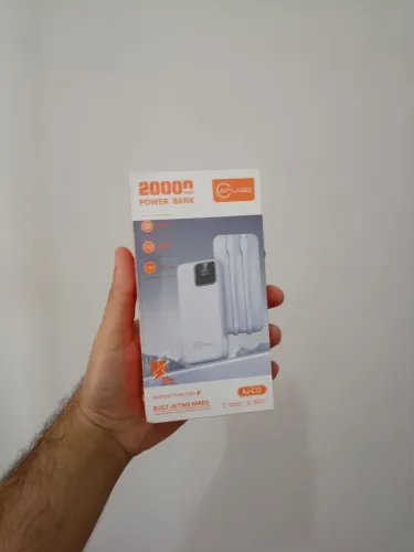 Carregador portátil power bank 20.000 mAh lacrado