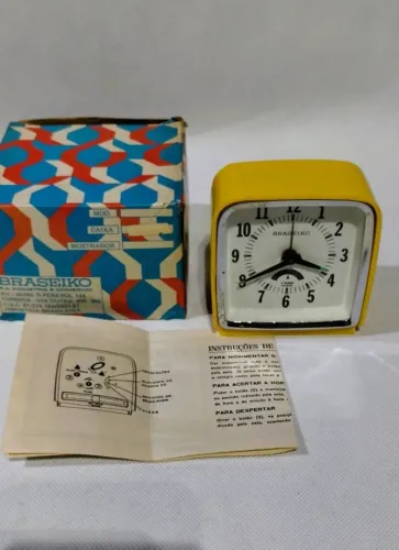 Relógio Despertador Braseiko DC 1002 - 2 Rubis antiguidade - ler descrição