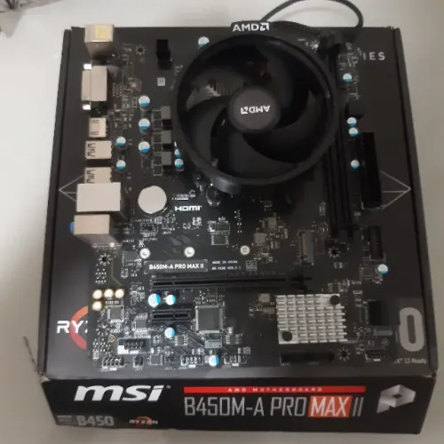 Kit upgrade Placa mae MSI B450M-A PRO MAX II + Ryzen 5 3500 + Cooler Wraith Stealth