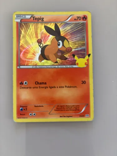Card Pokémon Tepig brilhante
