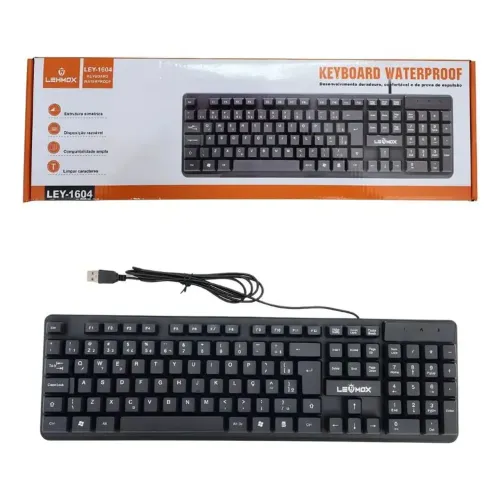 Teclado usb pc/notebook lehmox ley-1604