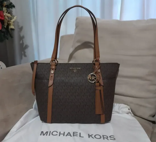 Bolsa Michael Kors Sullivan Tote Bag marrom acorn