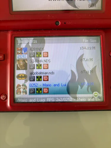 Nintendo DSI XL Super Mario Bros 25th anniversary