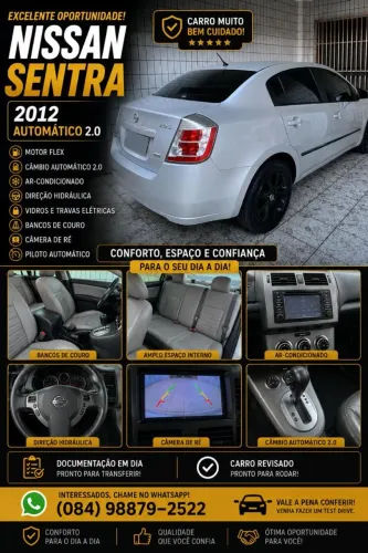 Nissan Sentra S 2.0/ 2.0 Flex Fuel 16V Aut. 2012
