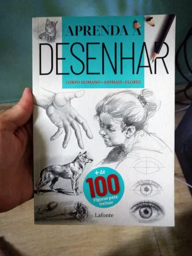 2x Livros de Desenho Aprenda a Desenhar Curso Básico Iniciante Corpo Humano Animais Flores