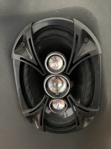 Par Alto Falante Bravox Quadriaxial Black 6x9 Polegadas 220w Rms