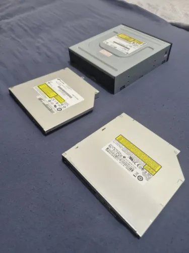 Kit com 3 leitores de DVD removidos de Computadores que iriam para reciclagem (DESCRIÇÂO!)