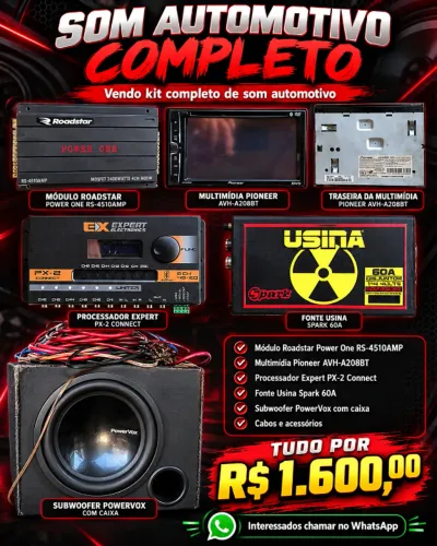 ? SOM AUTOMOTIVO COMPLETO - PREÇO DE OPORTUNIDADE! ?