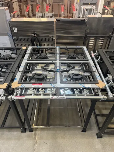 Fogao industrial 4 bocas inox grelha 30x30