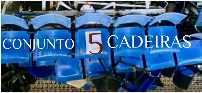 CADEIRAS RECEPÇÃO 5 LUGARES