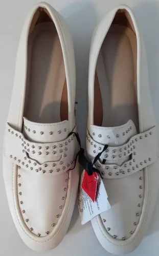 Mocassim Off White Satinato
