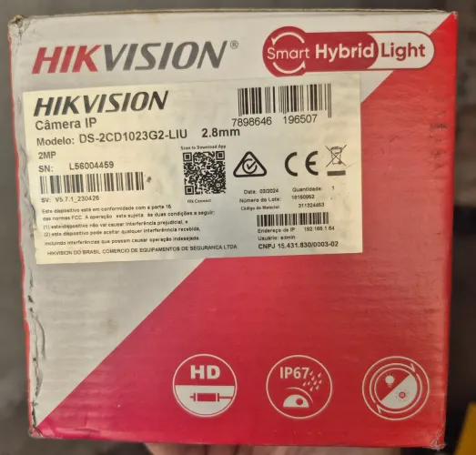 Câmera IP Hikvision - DS2CD1023G2