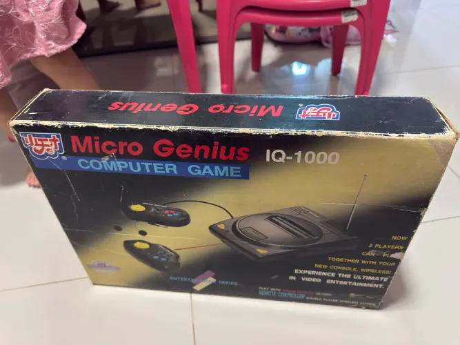 Console Anos 80/90 Microgenius IQ 1000 completo com Caixa