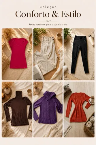 Roupas para todos os estilos masculina, feminina infantil