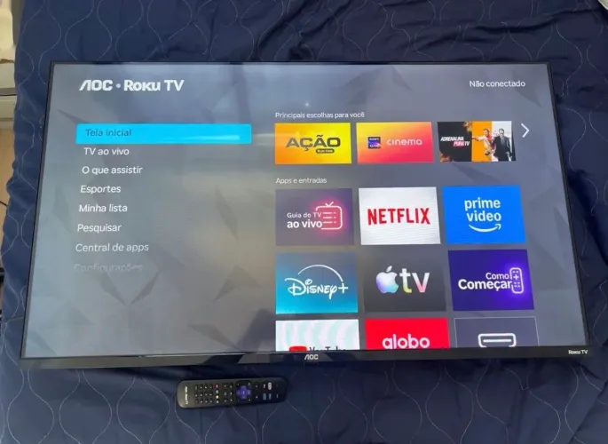 Tv AOC 43 4 meses de uso