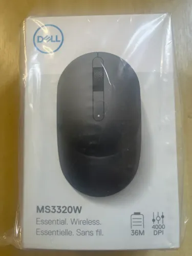 Mouse sem Fio e Bluetooth Dell MS3320W Preto ( lacrado ) 