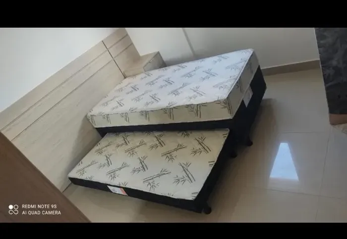 (Oferta Arrasadoras) Unibox Solteiro com 10cm espuma com auxilliar