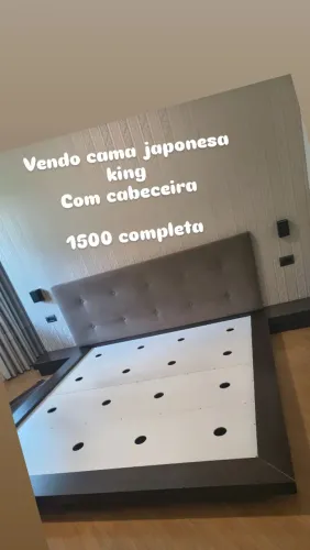 Cama japonesa usada king 2x2 completa com cabeceira 