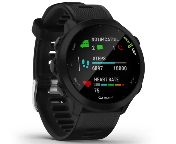 Relógio garmin forerunner 55 (novo) black caixa de 42mm