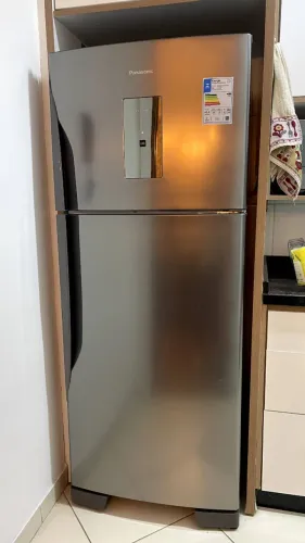 NOVA - Geladeira Panasonic 435L Inox (NR-BT56) - Novíssima (4 meses de uso)
