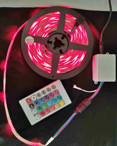 Fita Led RGB 5050 con fonte e controladora - entrego (novas)