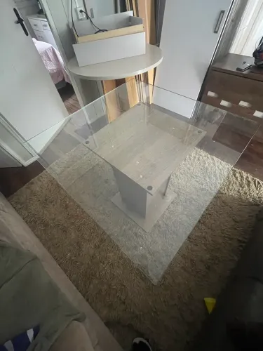Mesa de Vidro 88x88 cm