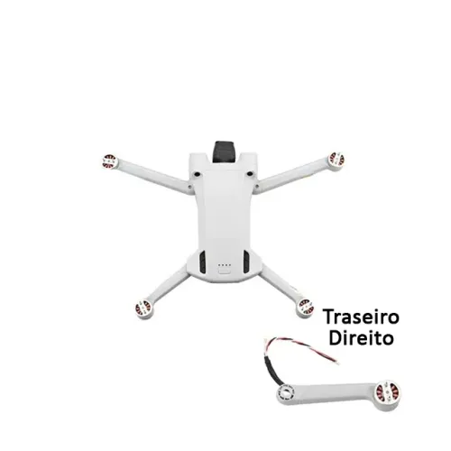 Braço Traseiro Direito com Motor para o Drone Mini 3 Pro