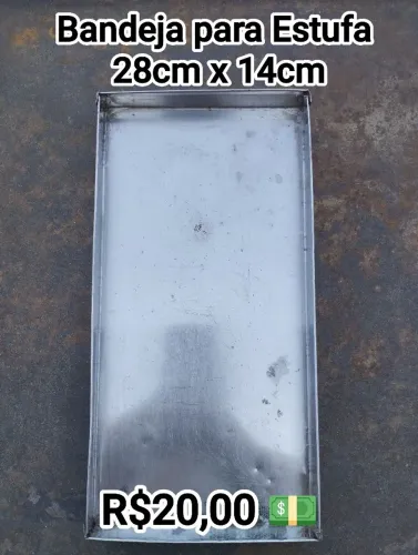 Bandeja em Aço Inox para Estufa