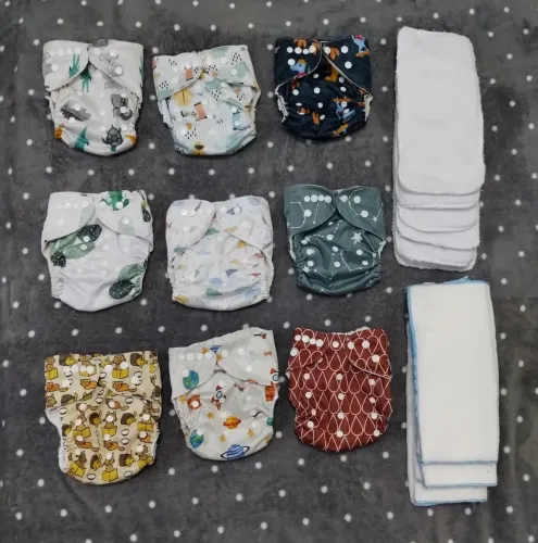 Fraldas ecológicas meu pequi + absorventes