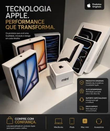 Mac Mini M4 16GB 512 SSD - Caixa Lacrada - Em ate 18x