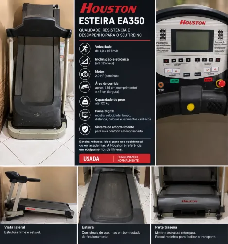 Esteira ergométrica - EA350 Houston