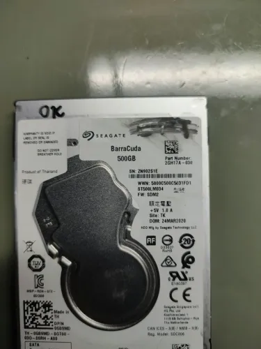 HD Seagate BarraCuda 500 GB SATA 2,5"