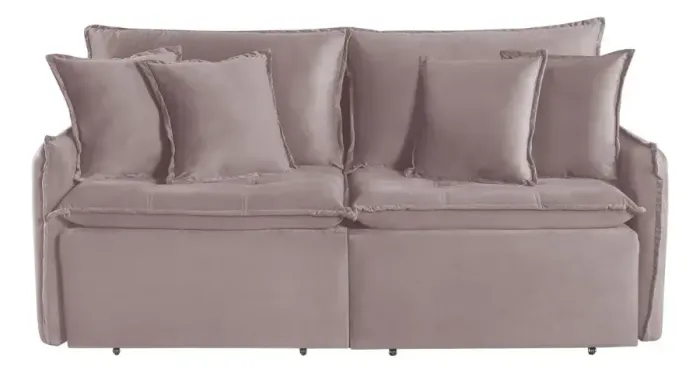 Sofá Cor Rose Júpiter Premium Sem Caixa