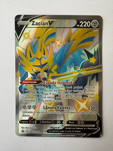 Carta Pokemon Zacian V (Shiny) Promo SWSH292
