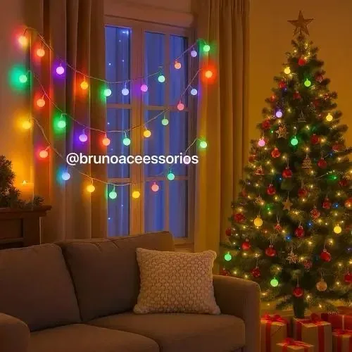 Varal de Led Luzes colorida de 10 metros
