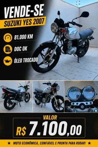Suzuki yes 2007 zerada ótima moto