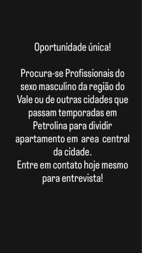 Dividir apartamento com profissional liberal
