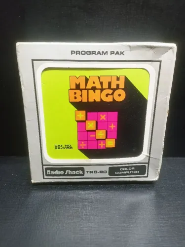Jogo Math Bingo TRS-80 micro CoCo novo