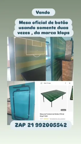 Mesa botão nova tamanho de mesa  oficial 