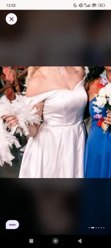 Vestido de noiva shein tamanho M