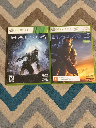 Kit Halo Xbox 360 Original - Halo 3 em Português + Halo 4