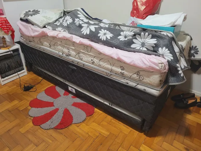 Cama Box Baú Novinha + 2ª Cama + Colchão Incluso!