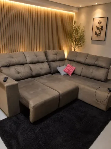 Sofa retratil e reclinavel 5 lugares