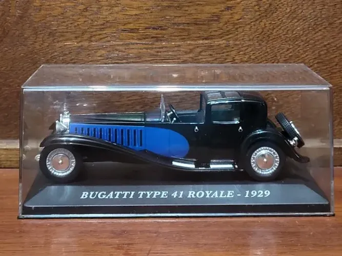 Bugatti Type 41 Royale 1929 - Carros de Museu - Carrinho Coleção Miniatura 1/43