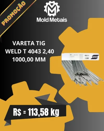 ESAB VARETA TIG WELD T 4043 2,40 1000,00 MM CX 5KG