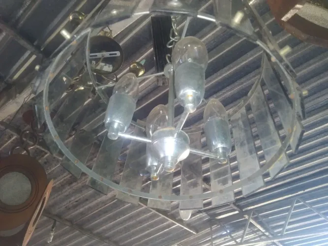 Lustres para sala branco e fume