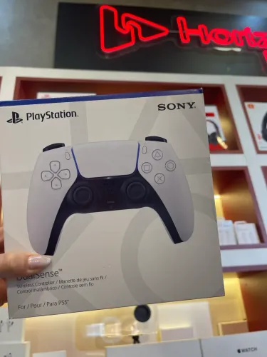 Controle vídeo game PS5 branco original